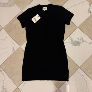 Reformation Sadie Cashmere Mini Dress Black - Size M